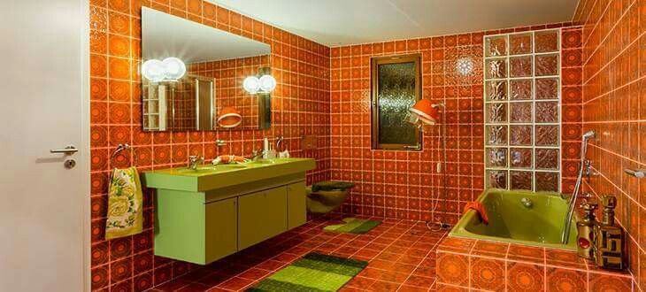 70s Interieur Badkamer - sfeervolle badkamer 8