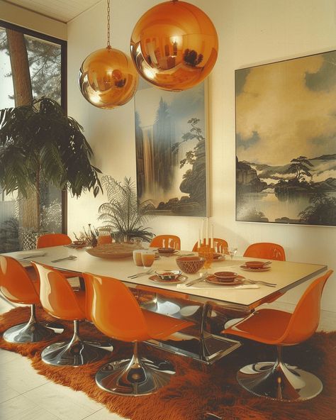 70s Interieur Eetkamer - sfeervolle eetkamer 15