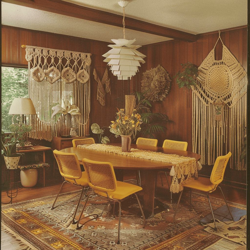 70s Interieur Eetkamer - sfeervolle eetkamer 17