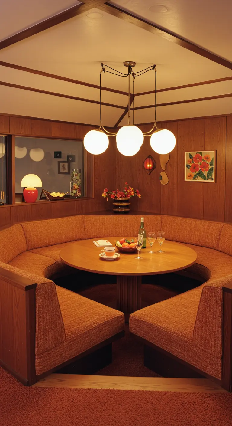 70s Interieur Eetkamer - sfeervolle eetkamer 7