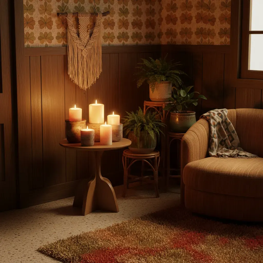 70s Interieur Hal - sfeervol hoekje