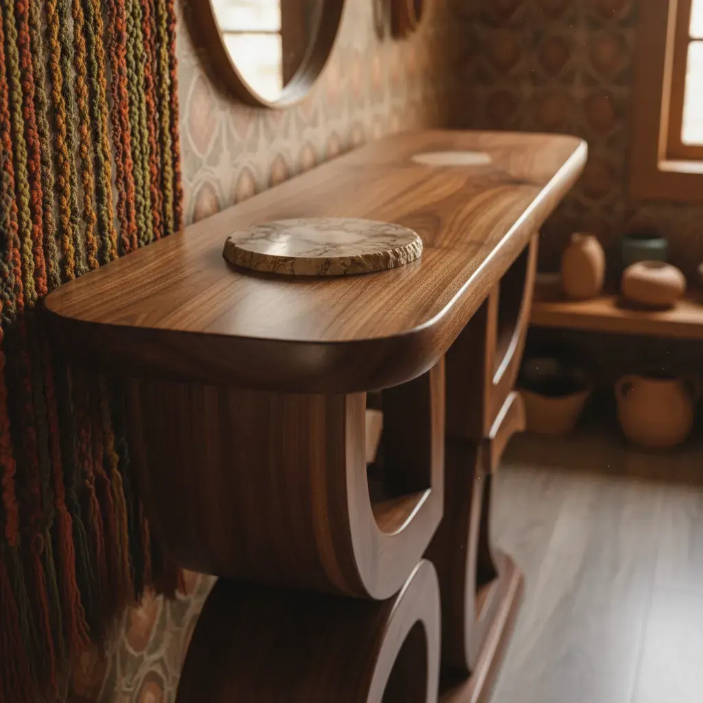 70s Interieur Hal - meubels en opstelling