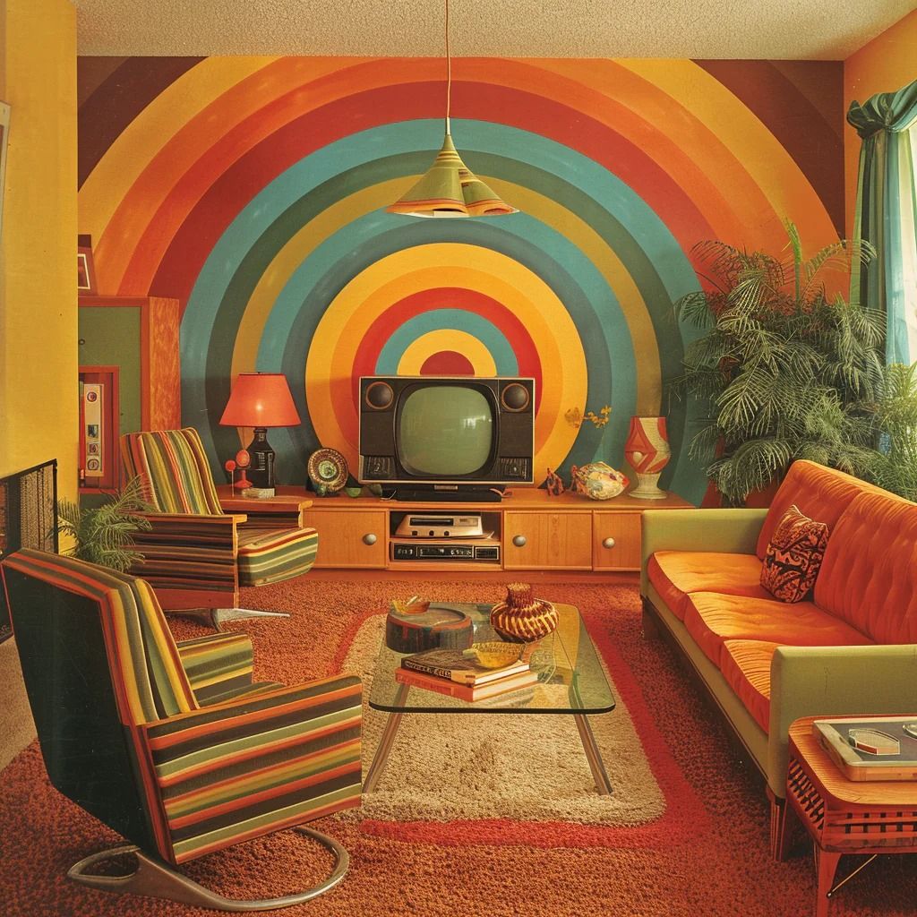 70s Interieur Hal - sfeervolle hal 7