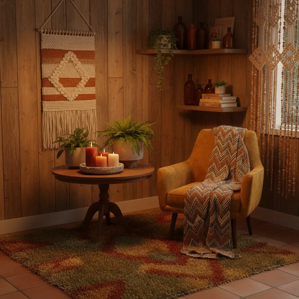 70s Interieur Keuken - sfeervol hoekje