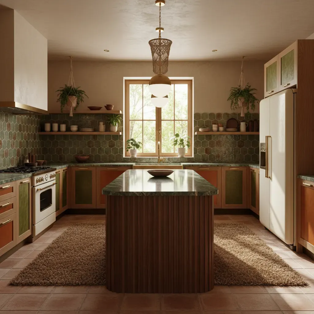 70s Interieur Keuken - luxe variant