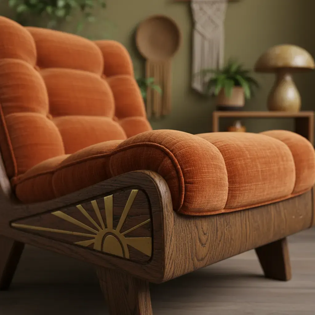 70s Interieur Slaapkamer - meubels en opstelling