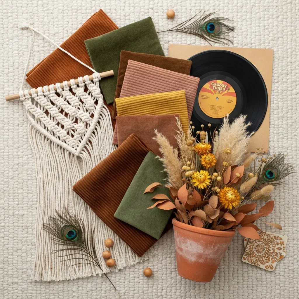 70s Interieur Slaapkamer - inrichting en decoratie