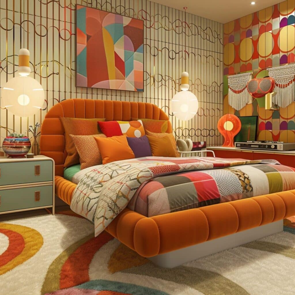 70s Interieur Slaapkamer - sfeervolle slaapkamer 9