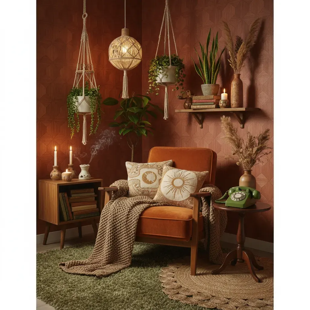 70s Interieur Werkkamer - sfeervol hoekje