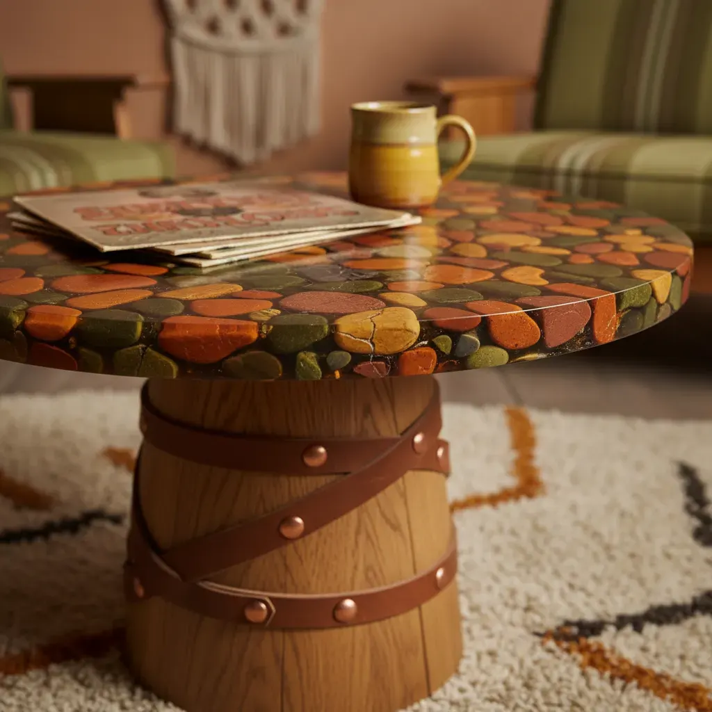 70s Interieur Woonkamer - meubels en opstelling