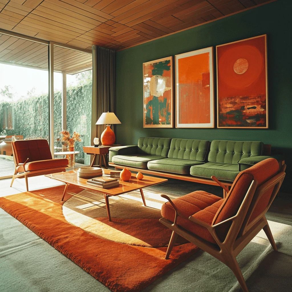 70s Interieur Woonkamer - sfeervolle woonkamer 7