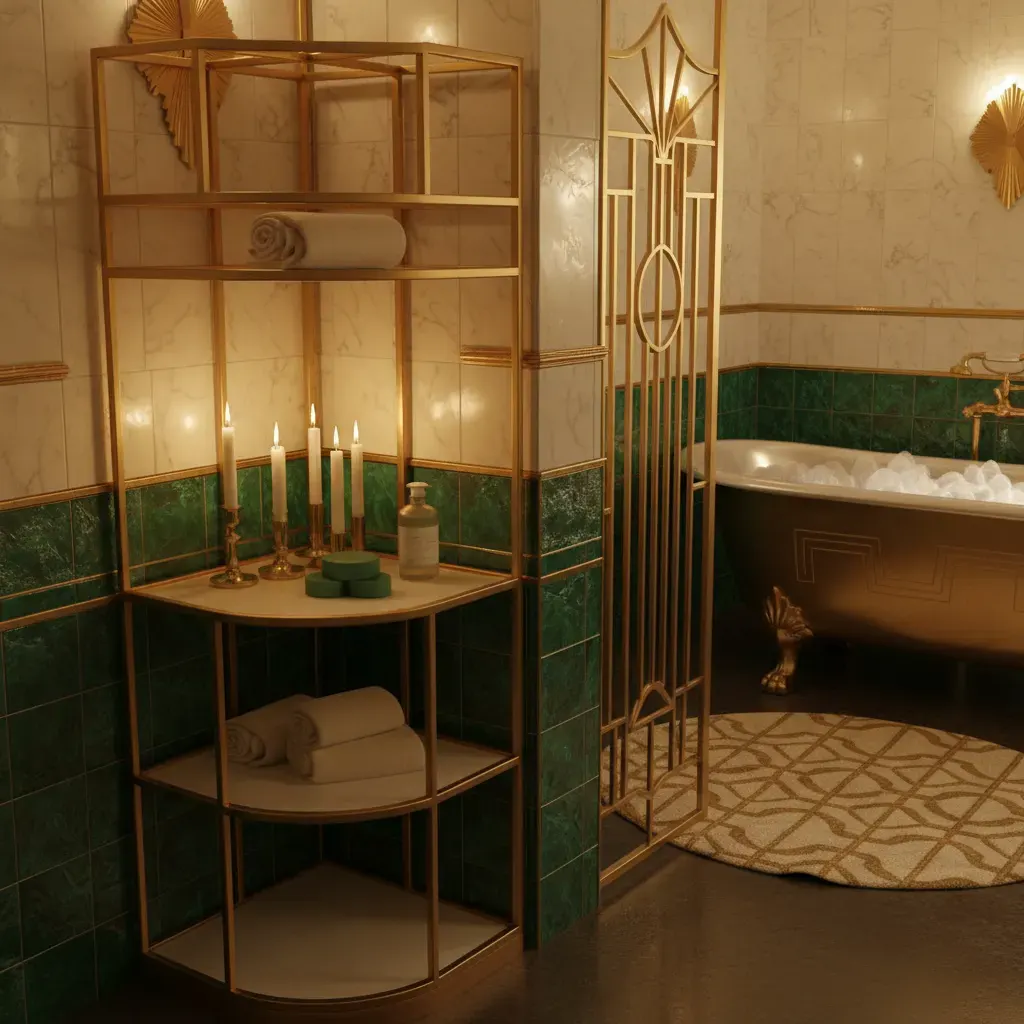 Art Deco Badkamer - sfeervol hoekje