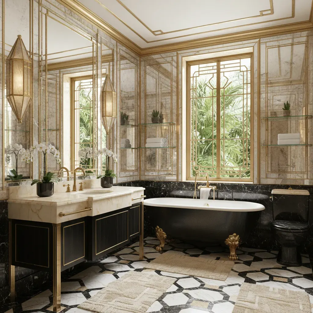 Art Deco Badkamer - luxe variant