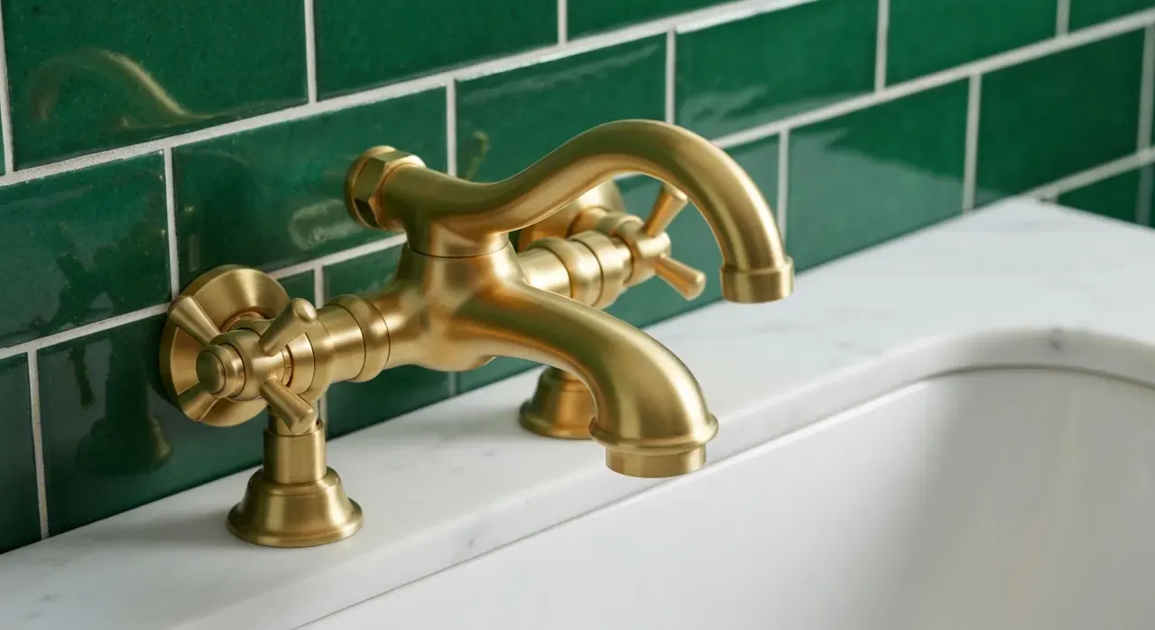 Art Deco Badkamer - detail van materialen en textuur