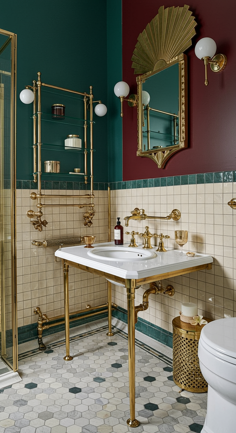 Art Deco Badkamer - sfeervolle badkamer 16