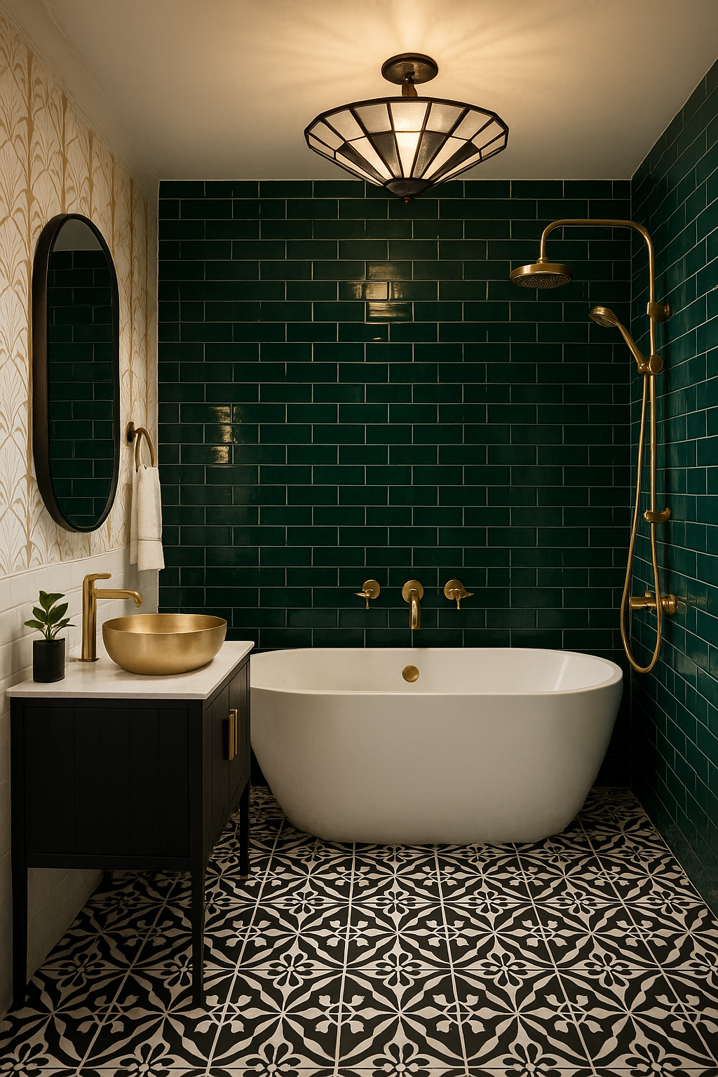 Art Deco Badkamer - sfeervolle badkamer 4