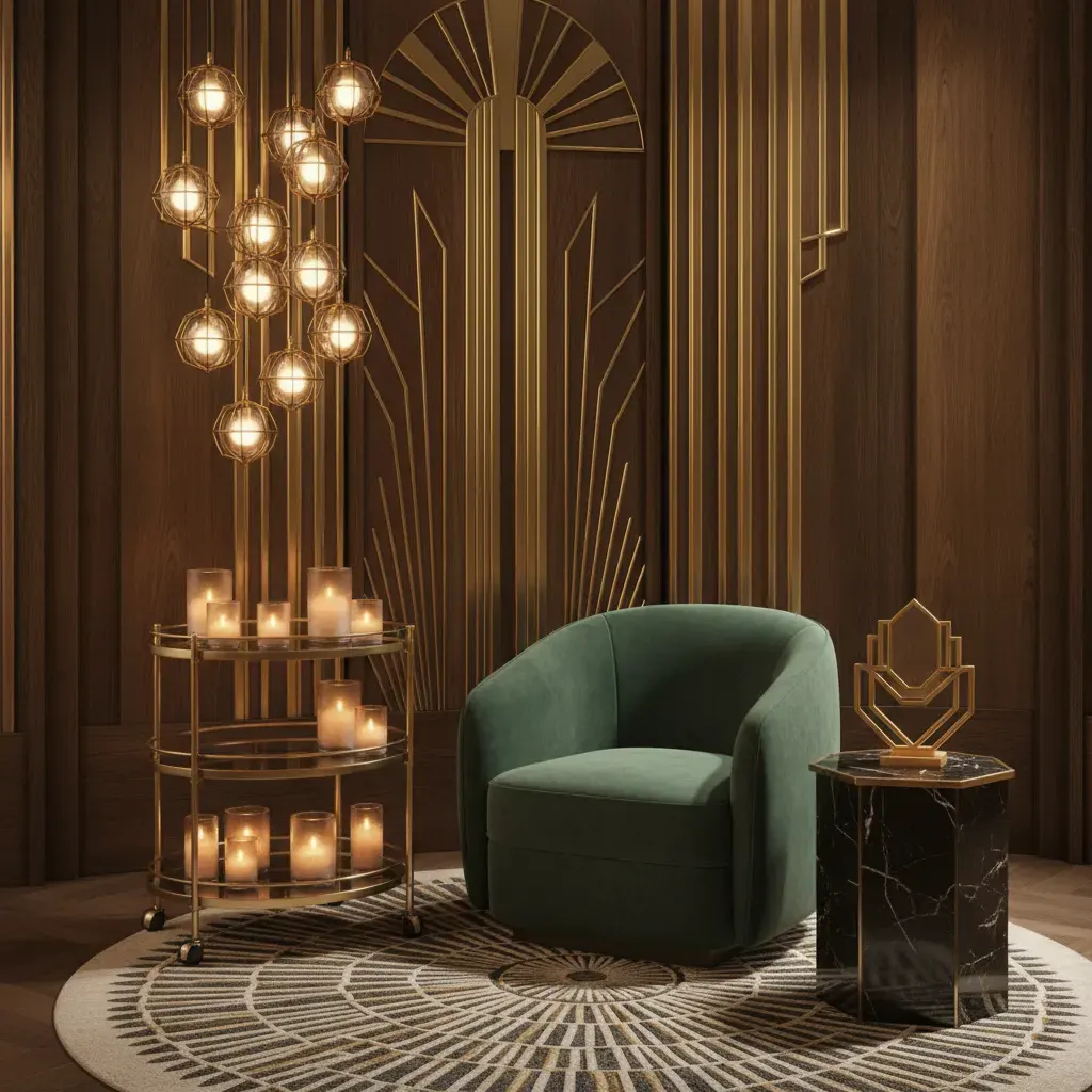 Art Deco Eetkamer - sfeervol hoekje