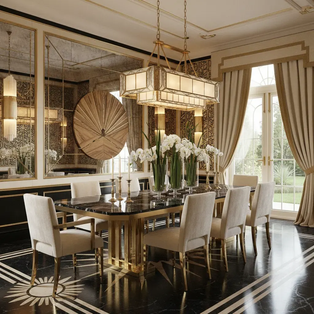 Art Deco Eetkamer - luxe variant