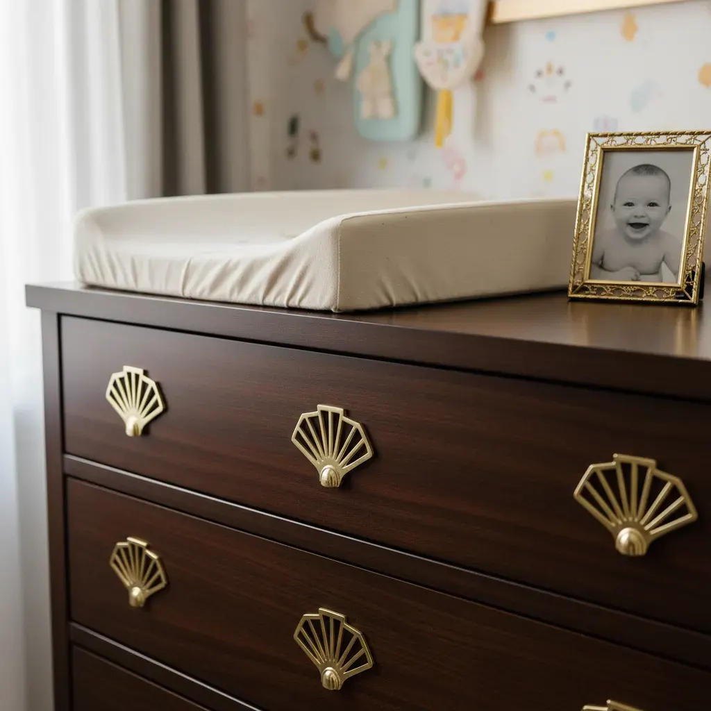 Art Deco Kinderkamer - detail van materialen en textuur