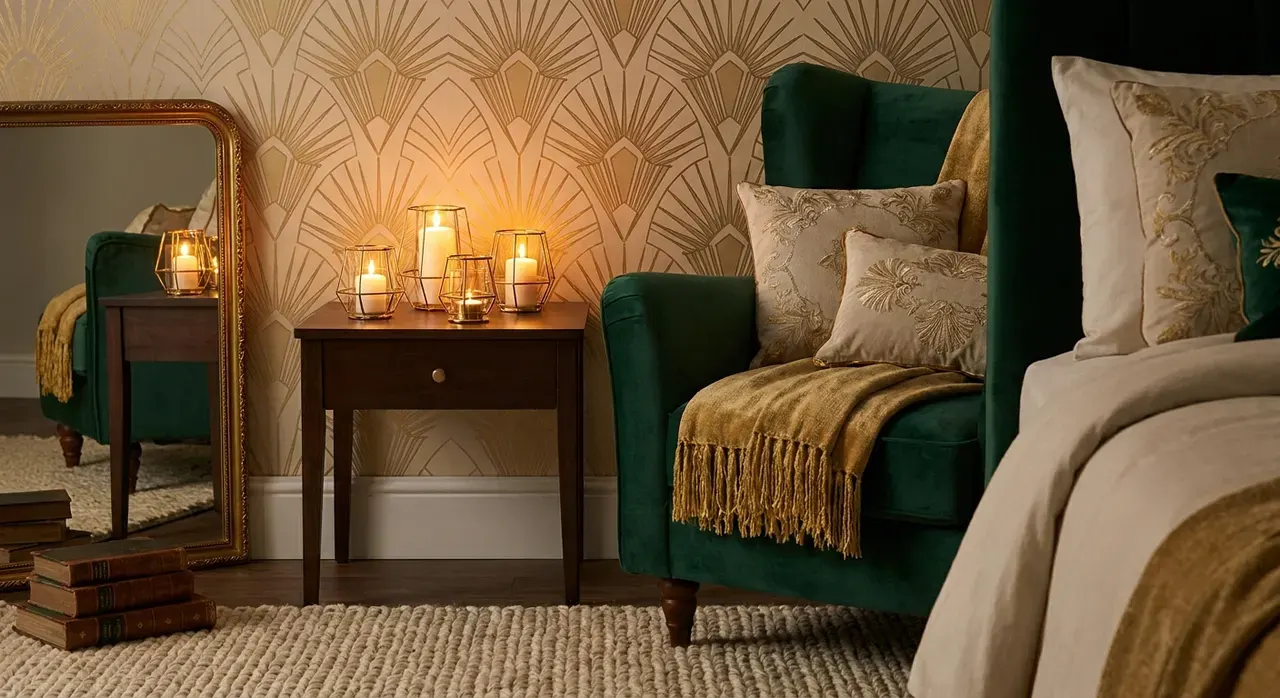 Art Deco Slaapkamer - sfeervol hoekje