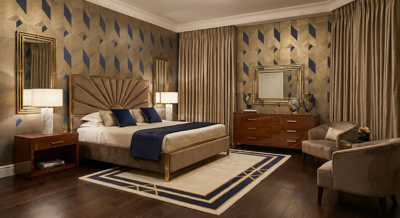 Art Deco Slaapkamer - luxe variant