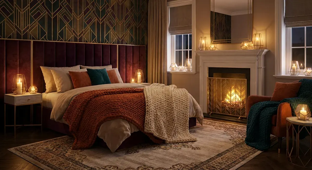 Art Deco Slaapkamer - seizoensvariant