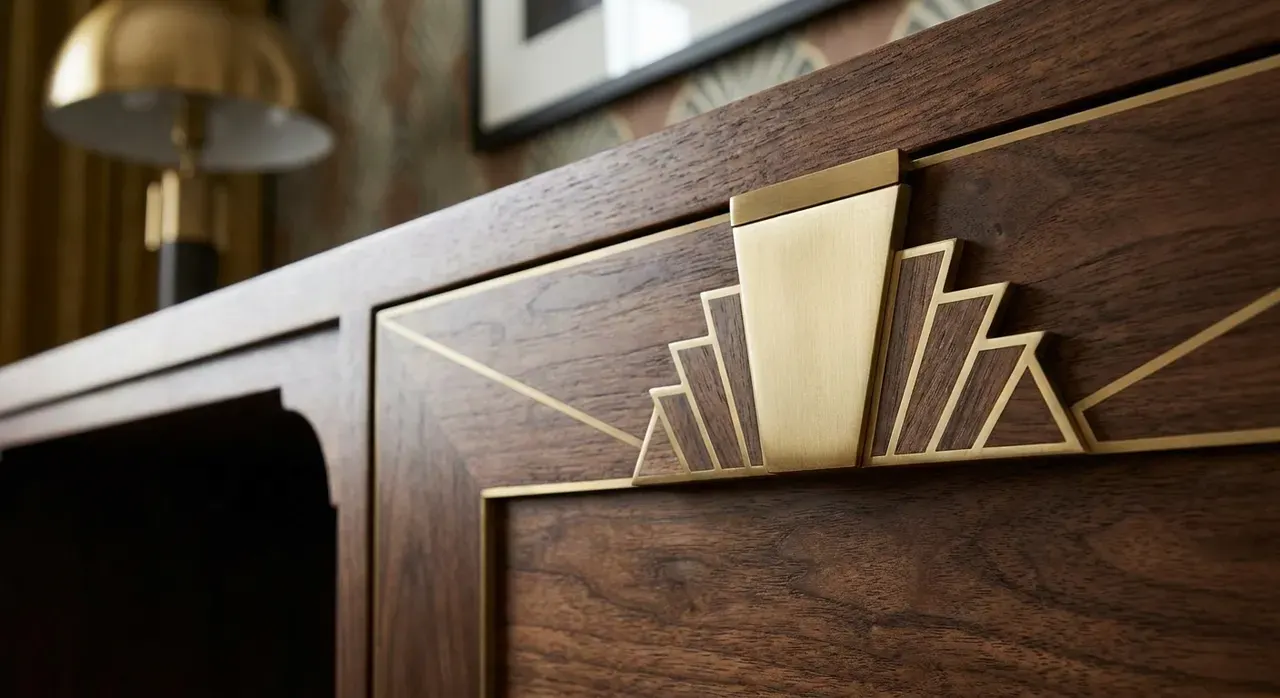 Art Deco Werkkamer - meubels en opstelling