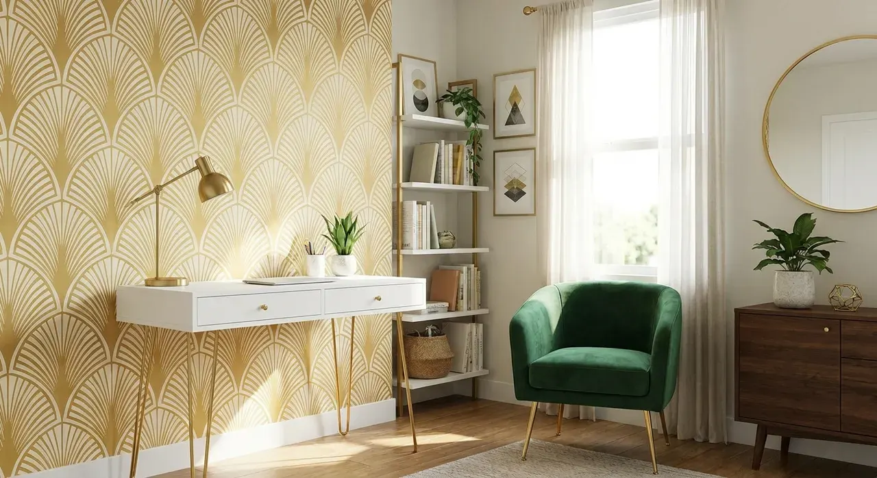 Art Deco Werkkamer - budgetvriendelijke look