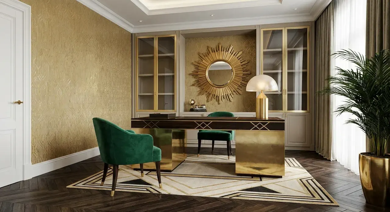 Art Deco Werkkamer - luxe variant