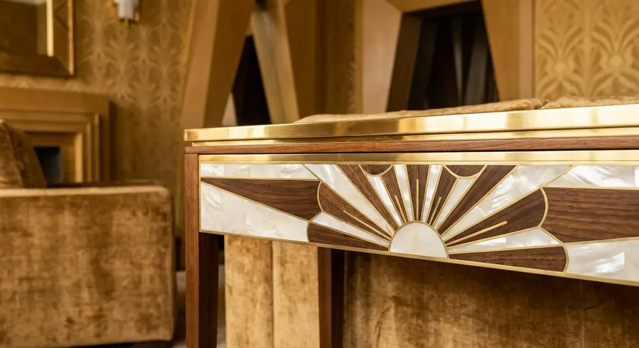 Art Deco Woonkamer - meubels en opstelling