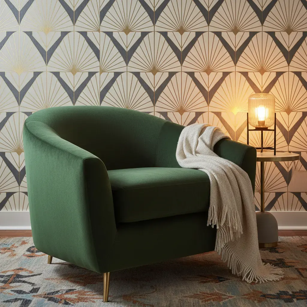 Art Deco Woonkamer - kleurenpalet en sfeer