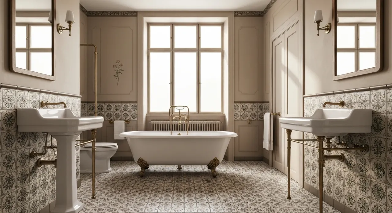 Art Nouveau badkamer