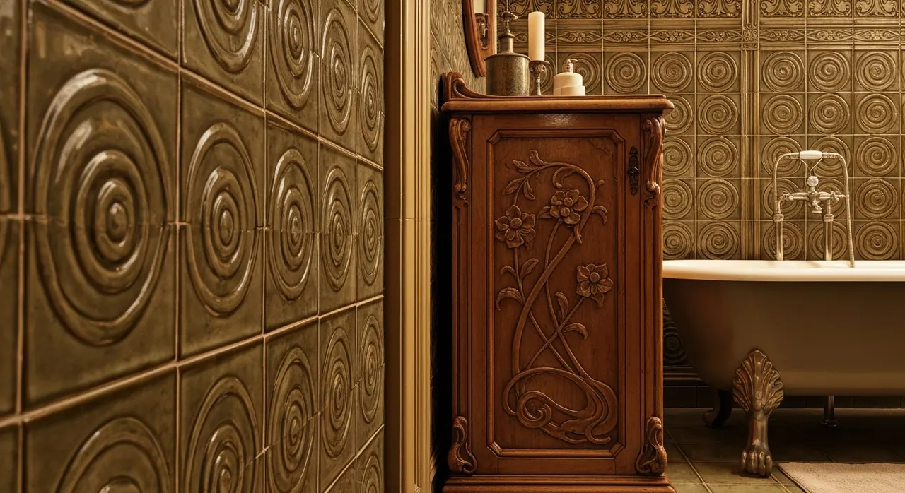 Art Nouveau Badkamer - kleurenpalet en sfeer
