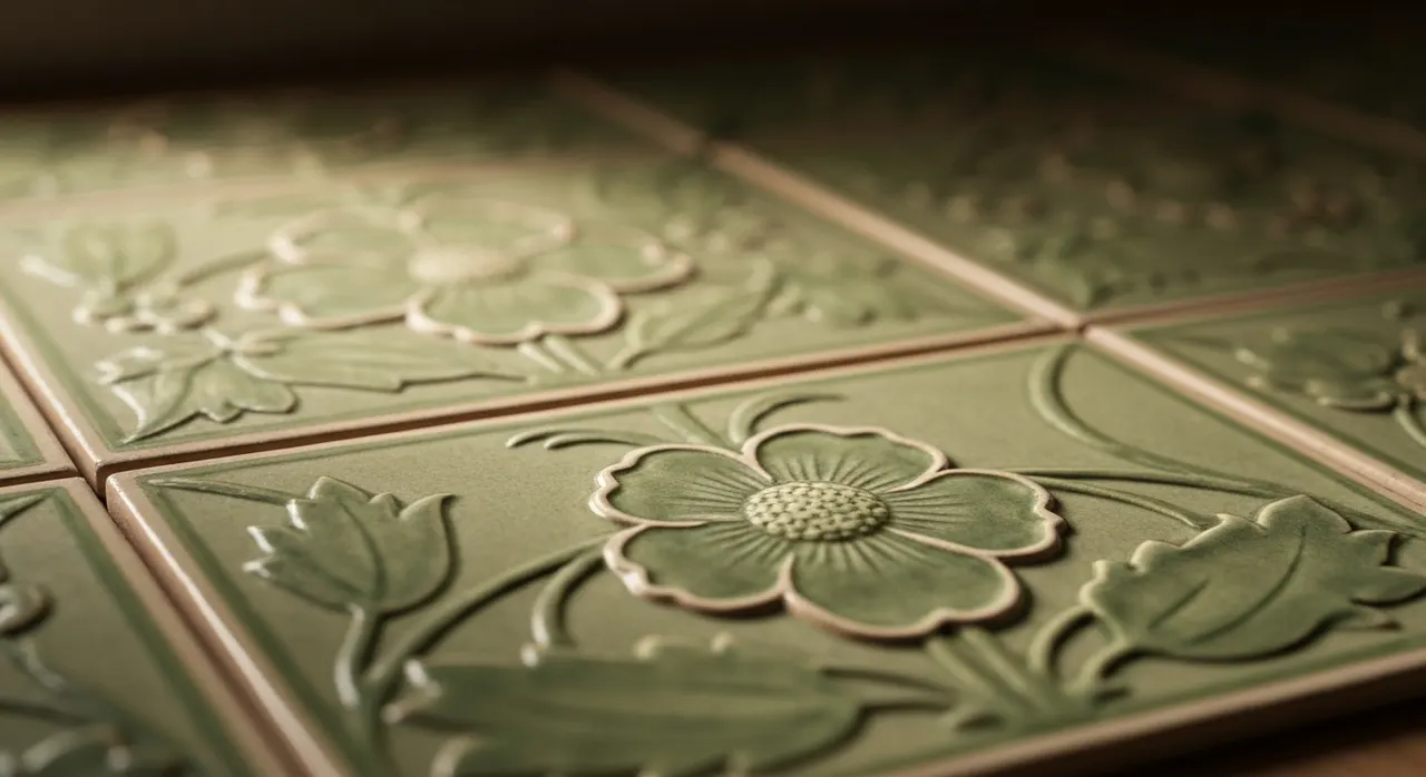 Art Nouveau Keuken - detail van materialen en textuur