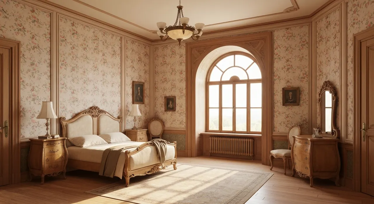 Art Nouveau slaapkamer
