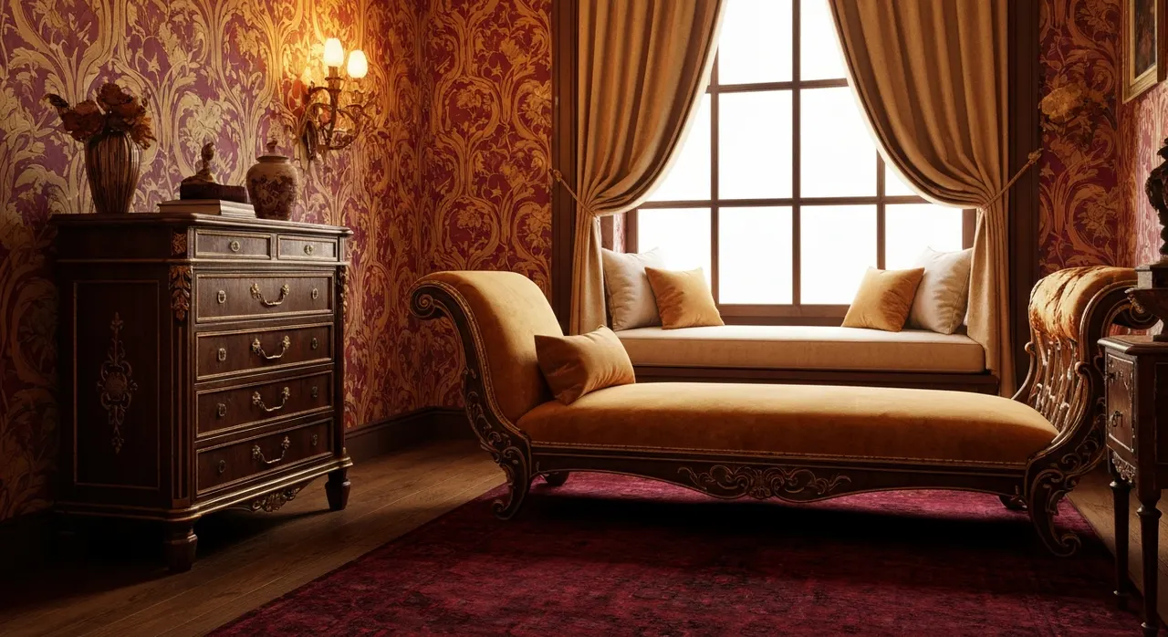 Art Nouveau Slaapkamer - kleurenpalet en sfeer