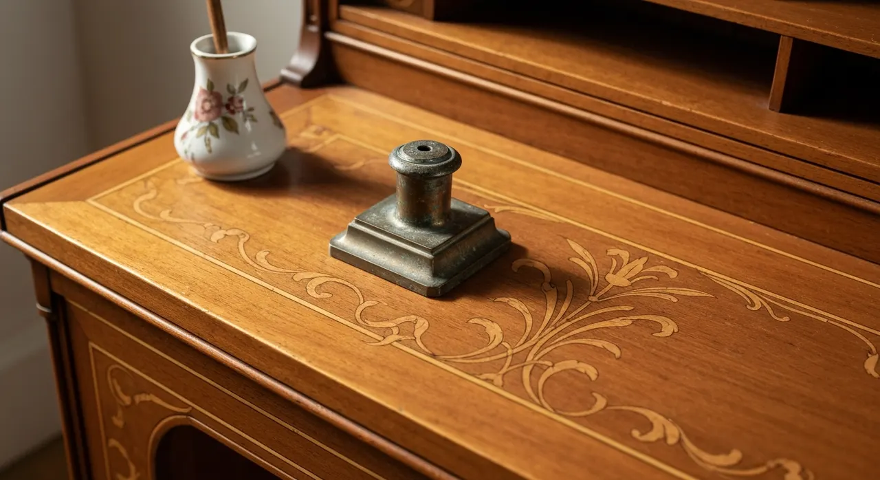 Art Nouveau Werkkamer - detail van materialen en textuur