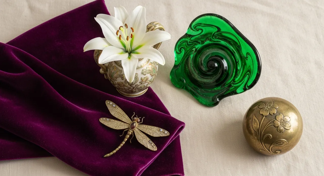 Art Nouveau Werkkamer - inrichting en decoratie