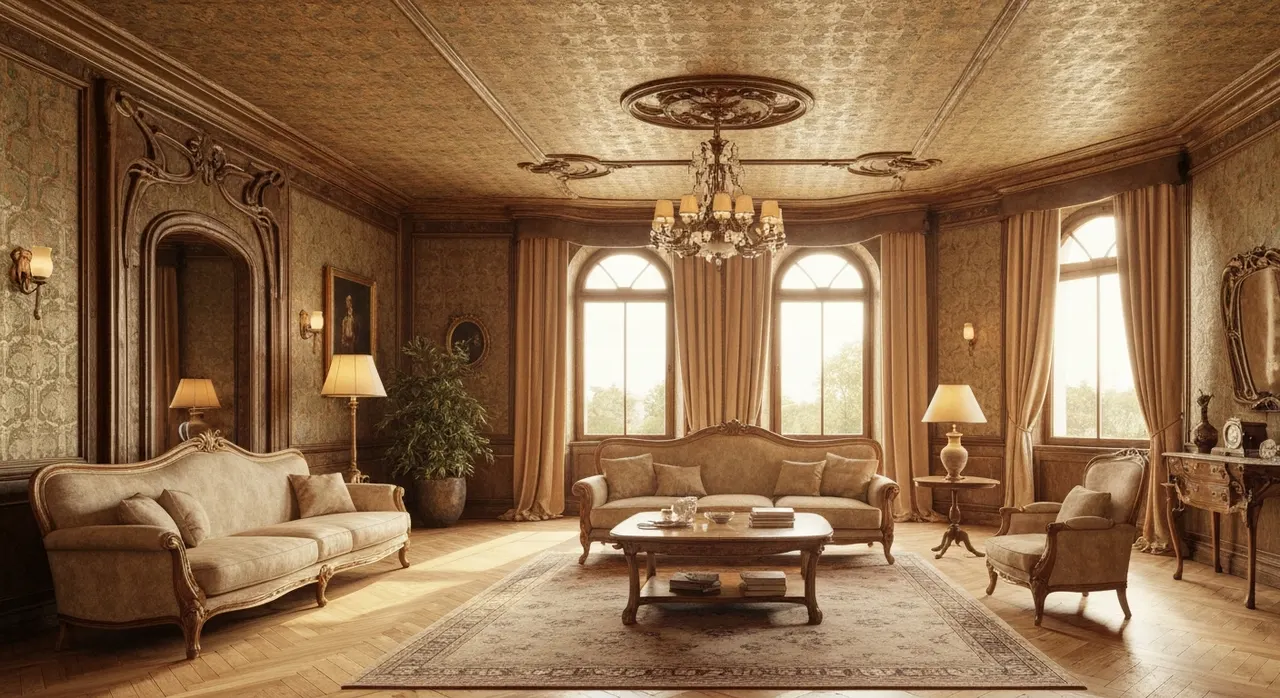 Art Nouveau woonkamer