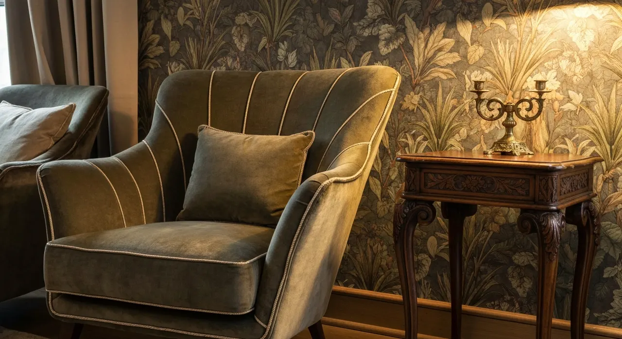 Art Nouveau Woonkamer - kleurenpalet en sfeer