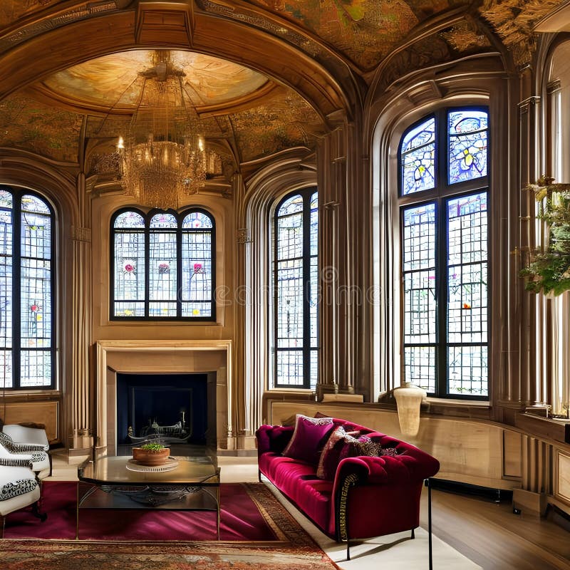 Art Nouveau Woonkamer - sfeervolle woonkamer 7