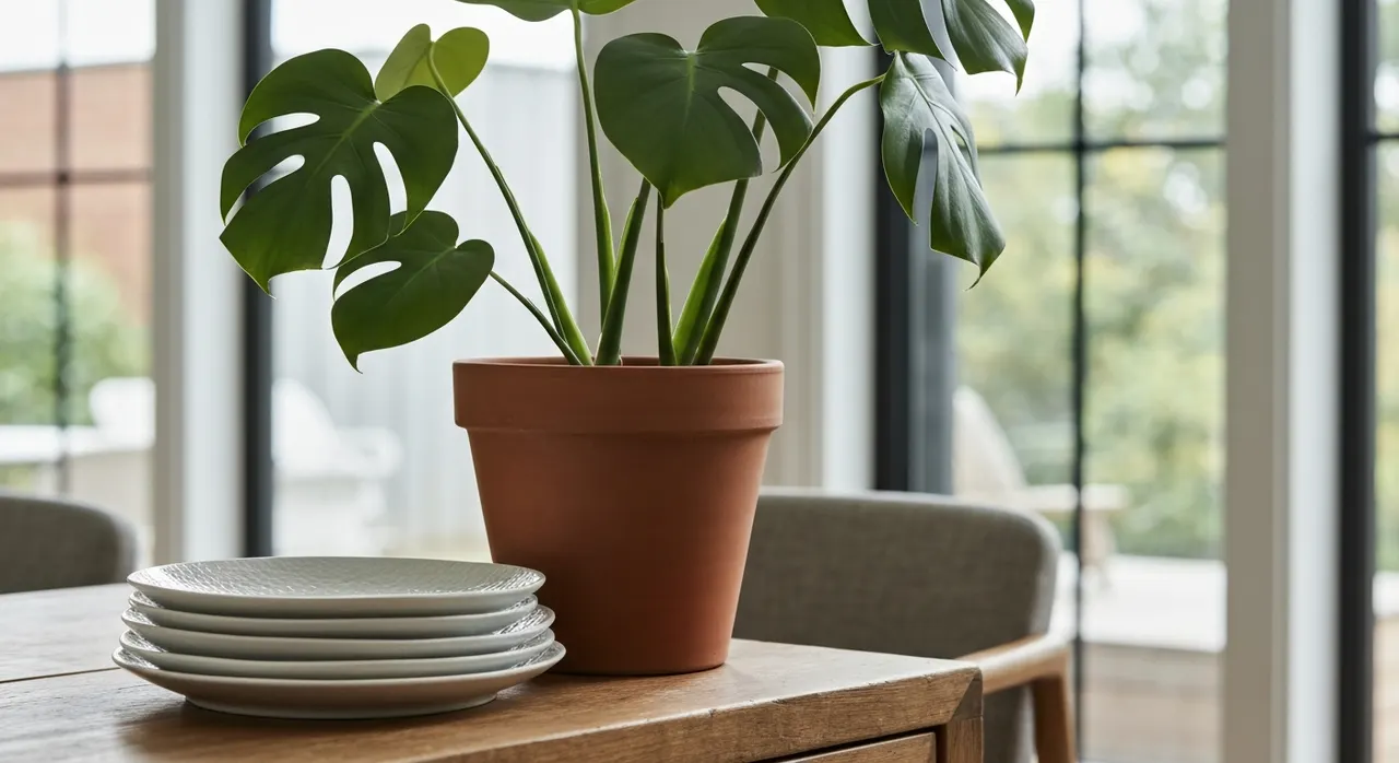 Biophilic Design Eetkamer - detail van materialen en textuur