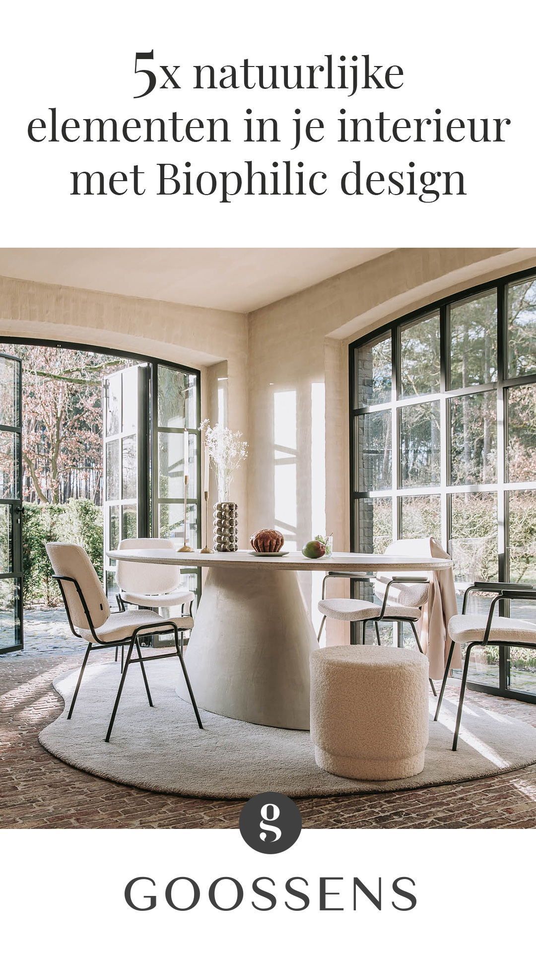 Biophilic Design Eetkamer - sfeervolle eetkamer 5