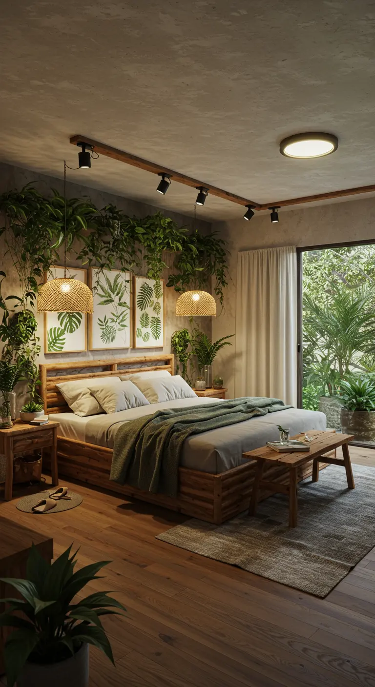 Biophilic Design Slaapkamer - sfeervolle slaapkamer 16