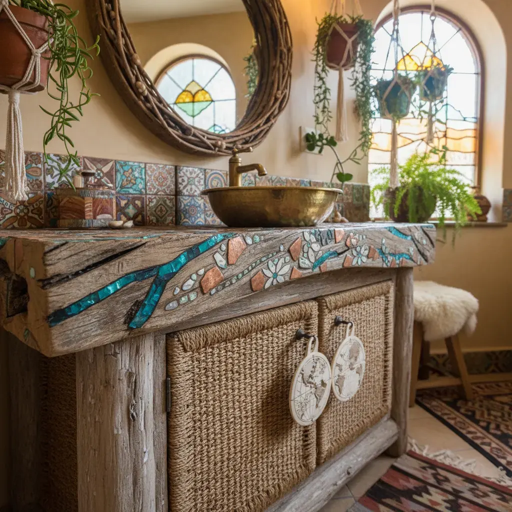 Bohemian Badkamer - meubels en opstelling