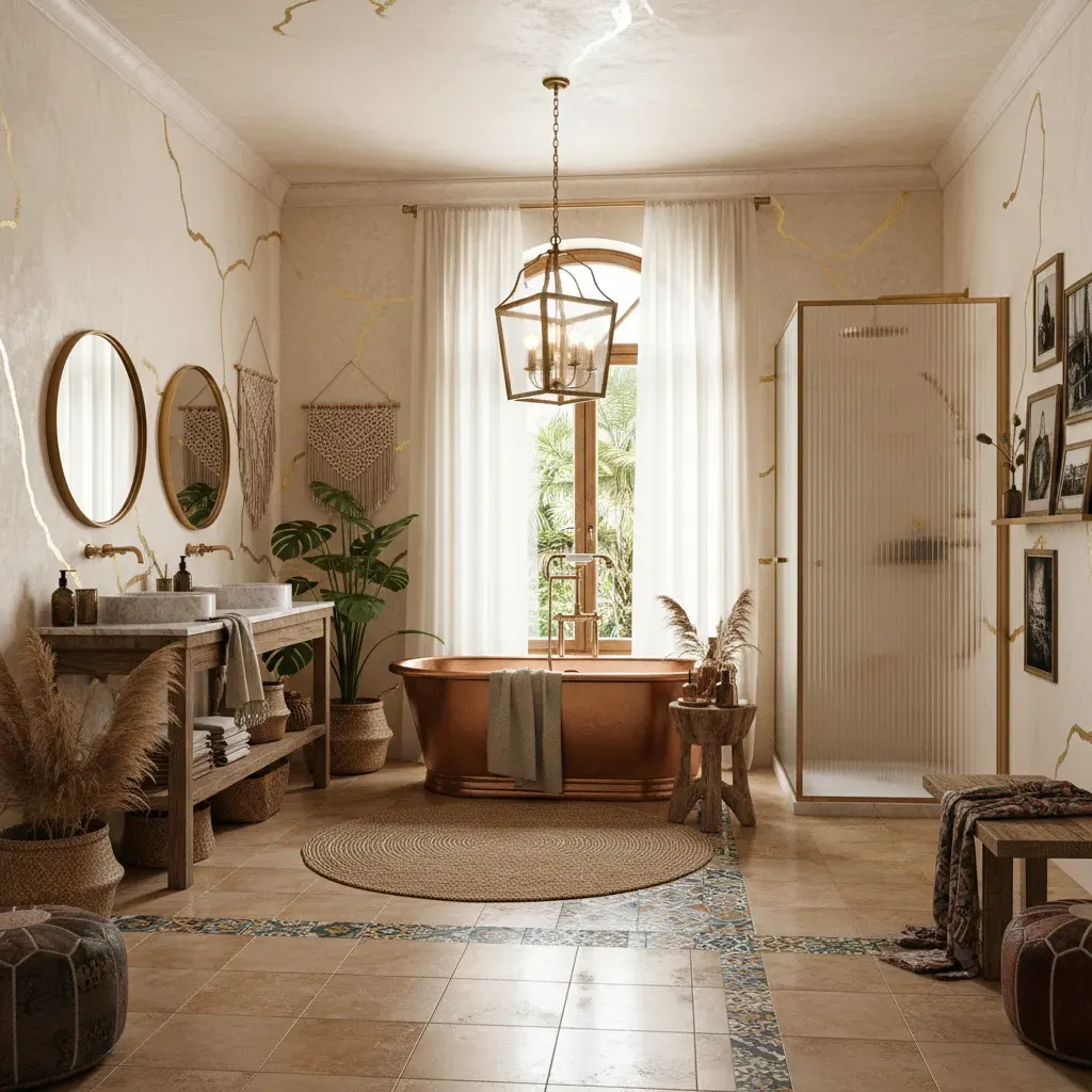 Bohemian Badkamer - luxe variant
