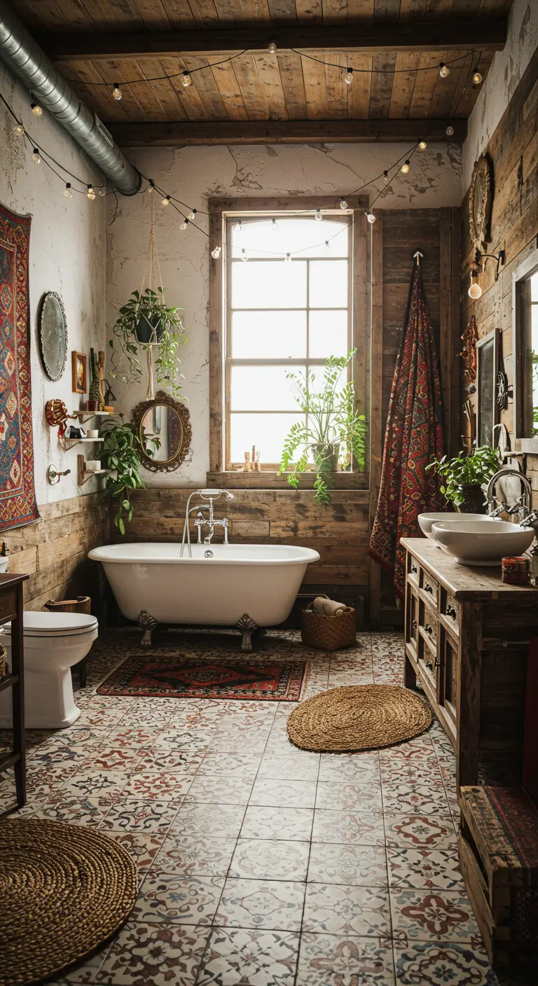 Bohemian Badkamer - sfeervolle badkamer 17