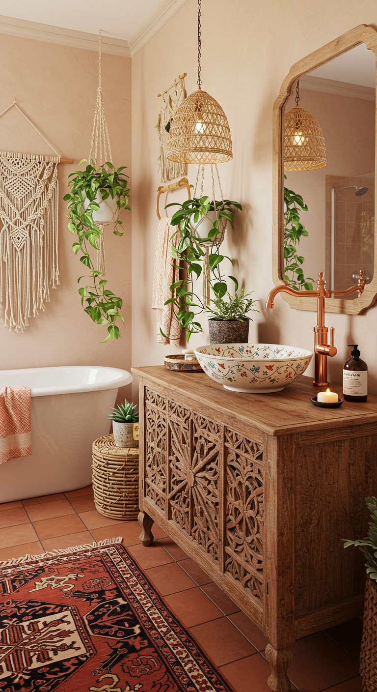 Bohemian Badkamer - sfeervolle badkamer 5