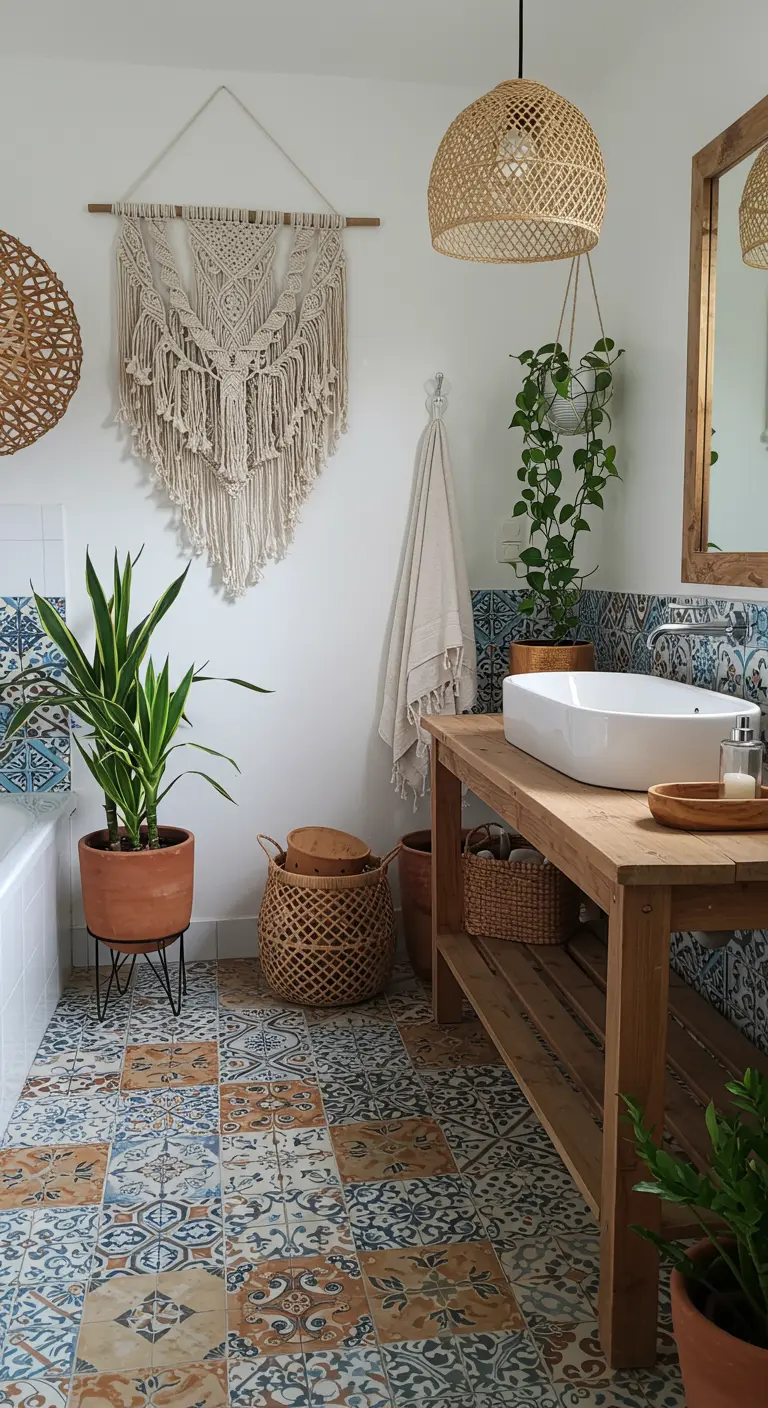 Bohemian Badkamer - sfeervolle badkamer 6