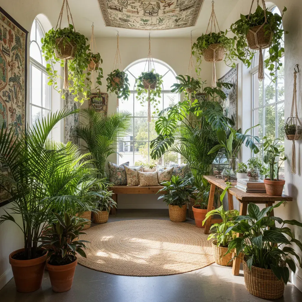 Bohemian Hal - planten en groen accent